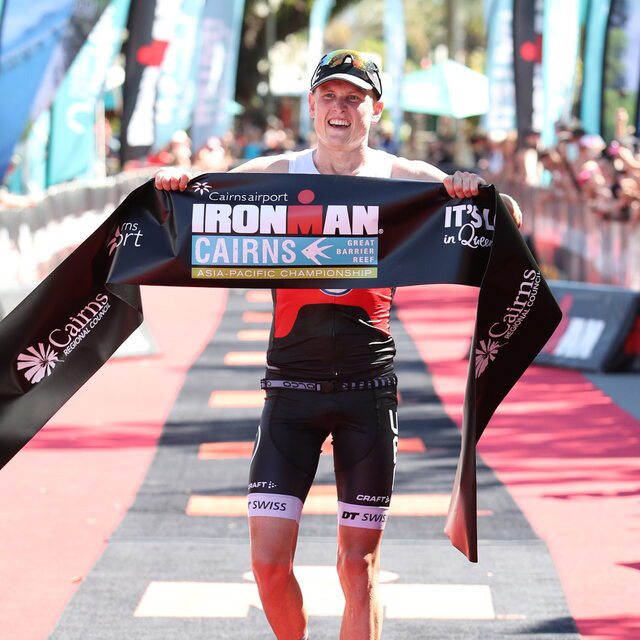 Max Neumann winning IRONMAN Cairns